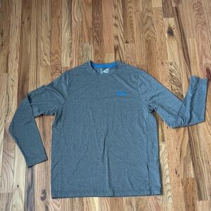 Under Armour Men's Heathered Gray Long Sleeve Tee